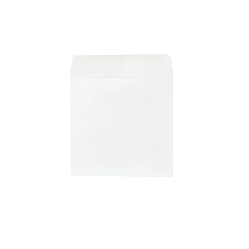 Top Office Плик за CD/DVD, 125 x 125 mm, хартиен, с прозорец, със самозалепваща лента, бял, 100 броя