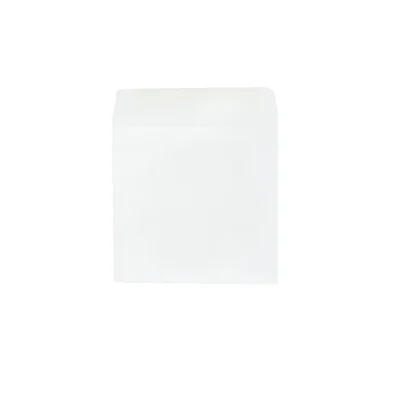 Top Office Плик за CD/DVD, 125 x 125 mm, хартиен, с прозорец, със самозалепваща лента, бял, 100 броя