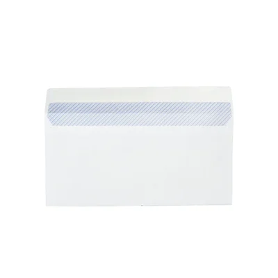 Office 1 Плик, DL, 110 x 220 mm, хартиен, с ляво прозорче, със самозалепваща лента, бял, 100 броя