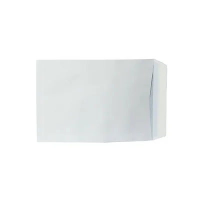Office 1 Плик, C4, 229 x 324 mm, хартиен, със самозалепваща лента, бял, 10 броя