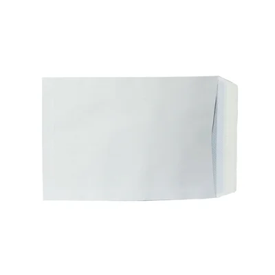Office 1 Плик, E4, 280 x 400 mm, хартиен, със самозалепваща лента, бял, 10 броя