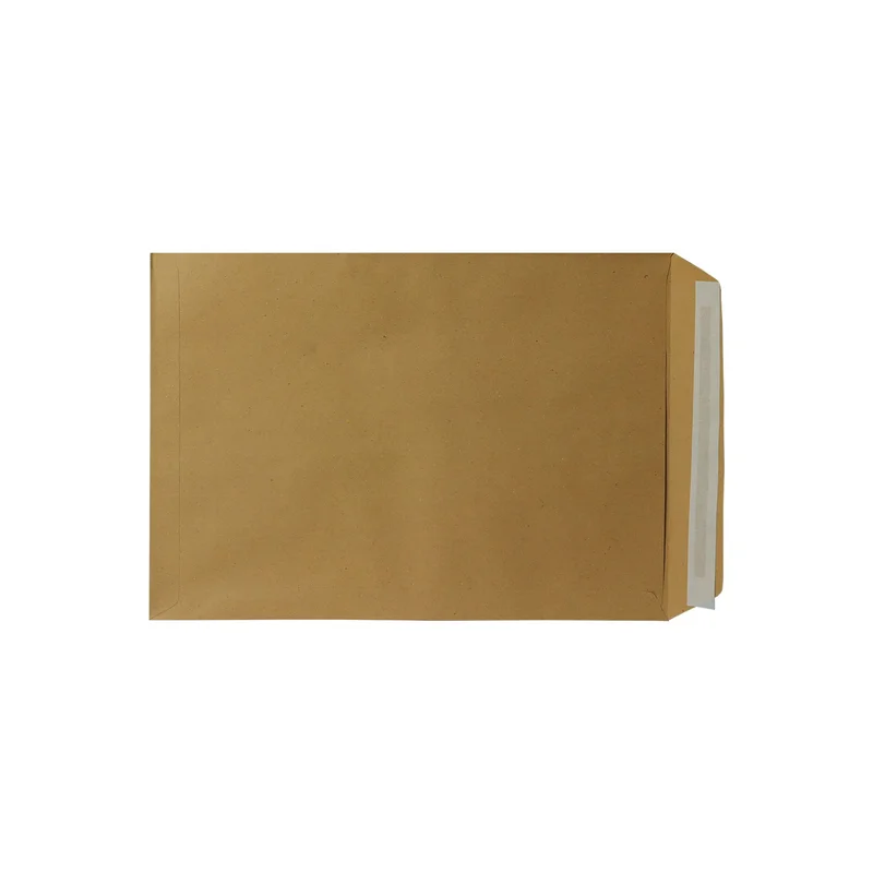 Top Office Плик, E4, 280 x 400 mm, хартиен, със самозалепваща лента, кафяв, 250 броя
