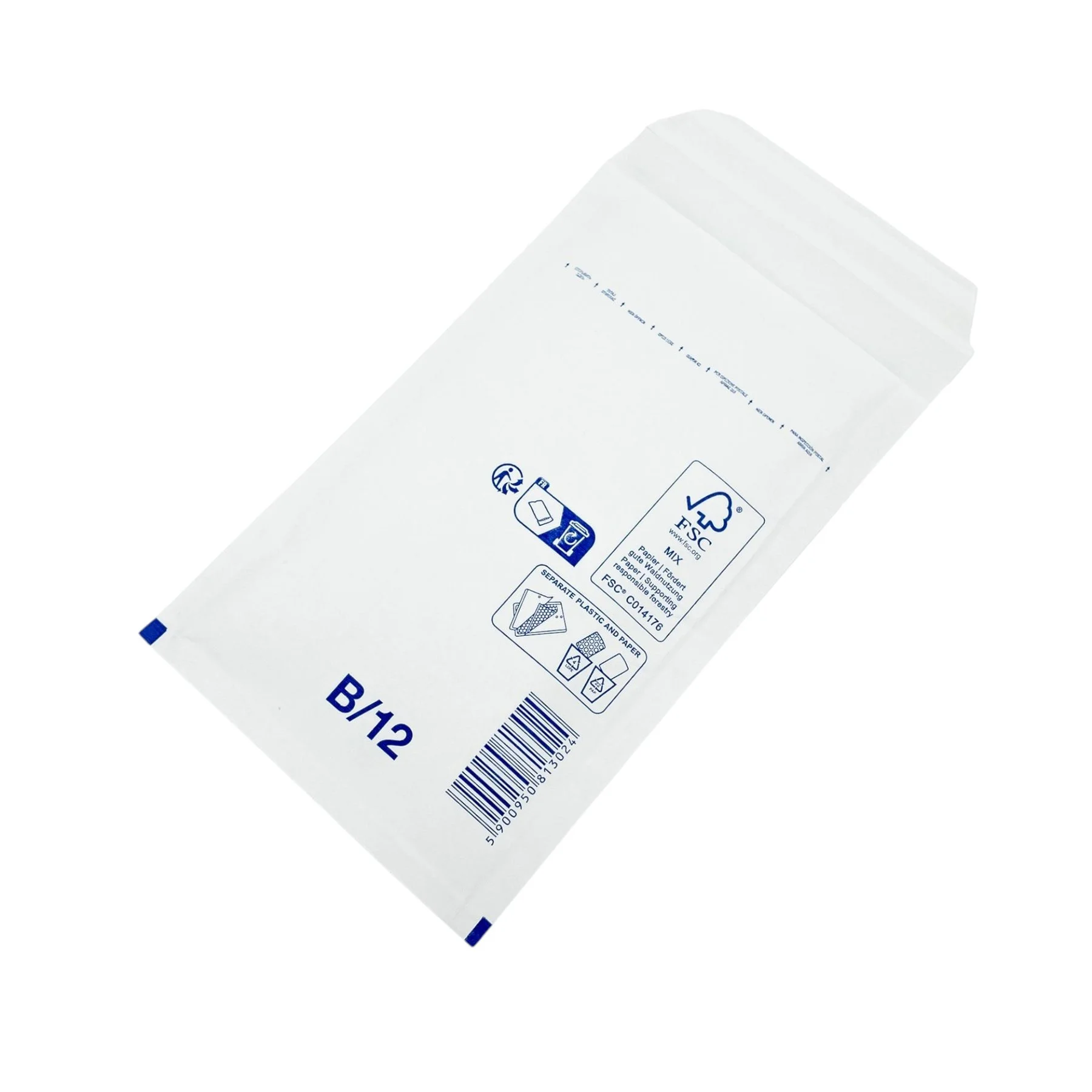 Airpoc Плик W2/NO12, 225 х 140 mm, бял