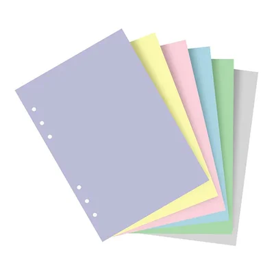Filofax Пълнител за органайзер Pastel, A5, цветен