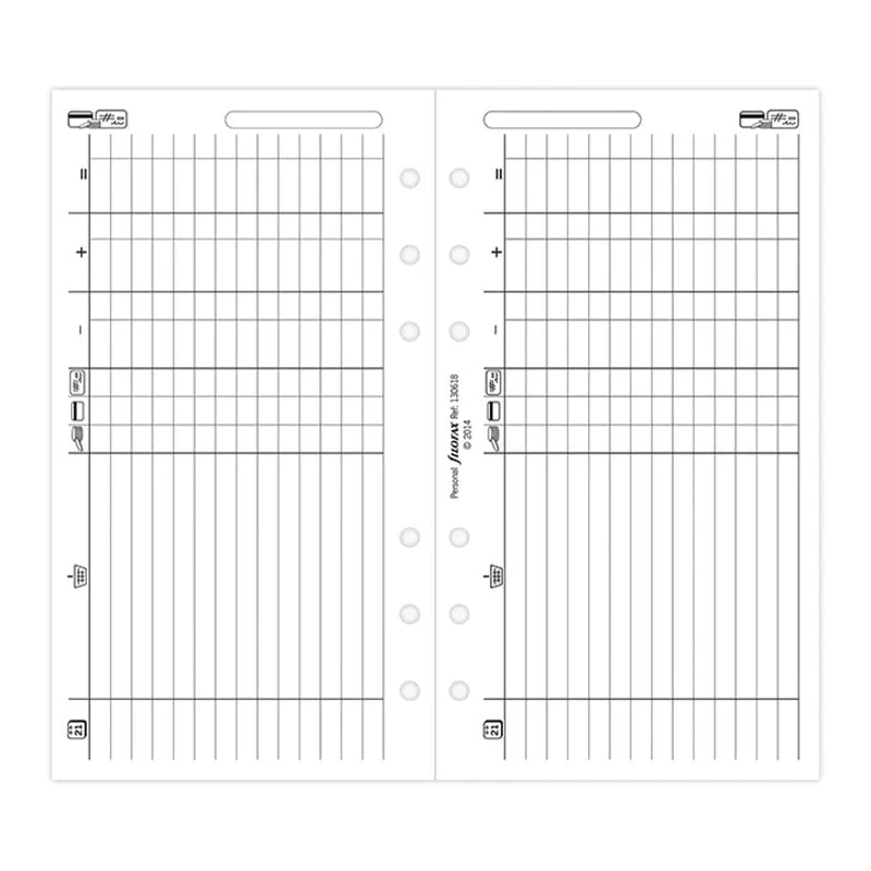 Filofax Пълнител за органайзер Personal, финанси