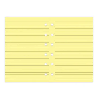 Filofax Пълнител за органайзер Pocket, на редове, жълт