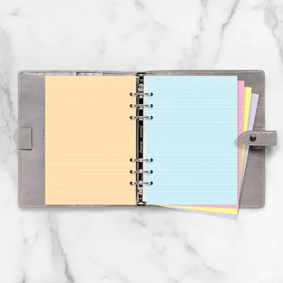 Filofax Пълнител за органайзер Classic, А5, на редове, 6 цвята, асорти