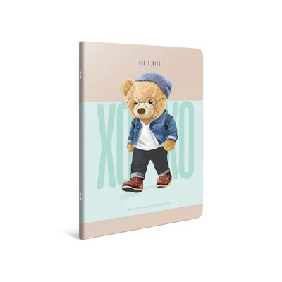 Gipta Тетрадка Xoxo, А4, бяла хартия, широки редове, 80 листа