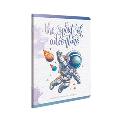 Gipta Тетрадка Spirit, A4, бяла хартия, широки редове, картонена корица, 60 листа
