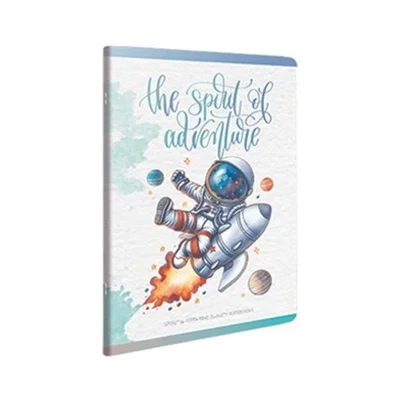 Gipta Тетрадка Spirit, A4, бяла хартия, широки редове, картонена корица, 60 листа