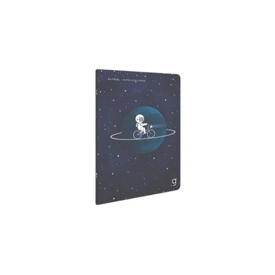 Gipta Тетрадка Astral, 13 x 21 cm, бяла хартия, широки редове, картонена корица, 60 листа