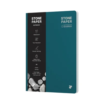 Art Pioneer Тетрадка Stone Paper, A5, твърда корица, 88 листа, тъмносиня