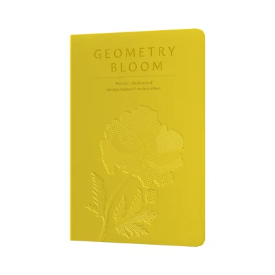 Art Pioneer Тетрадка Geometry Bllom, A5, шита, 60 листа, жълта