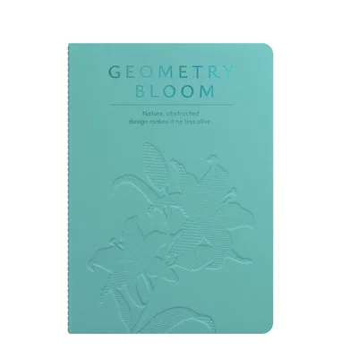 Art Pioneer Тетрадка Geometry Bllom, A5, шита, 60 листа, морскозелена