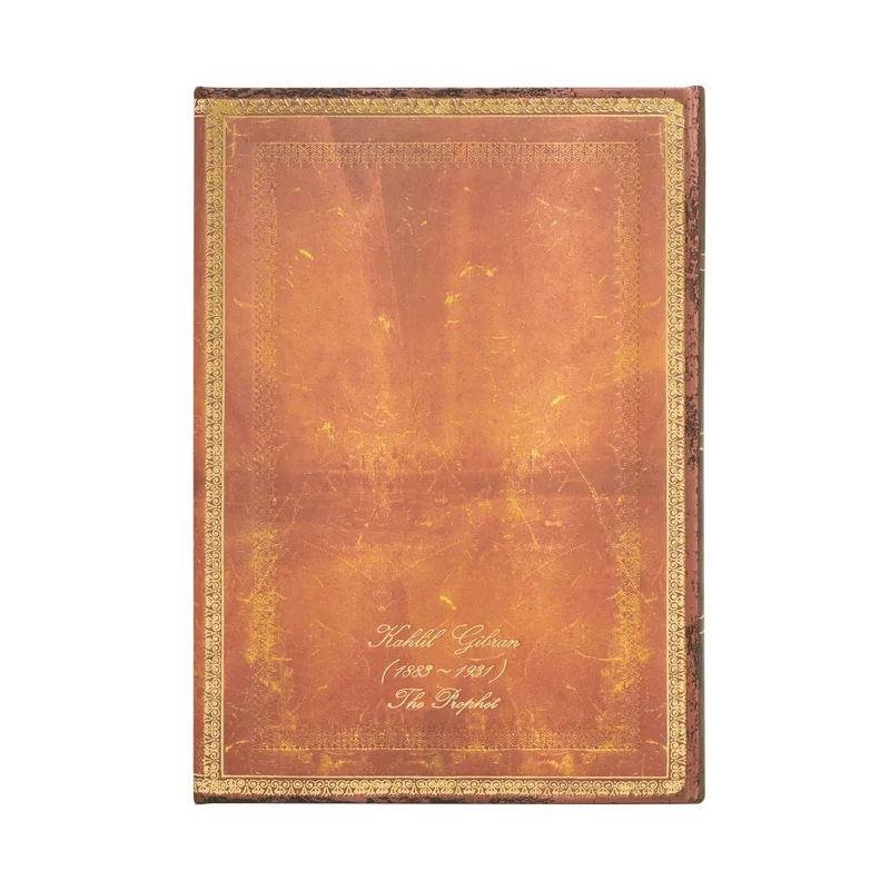 Paperblanks Тефтер K.Gibran, Midi, широки редове, твърда корица, 72 листа
