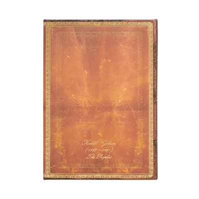 Paperblanks Тефтер K.Gibran, Midi, широки редове, твърда корица, 72 листа