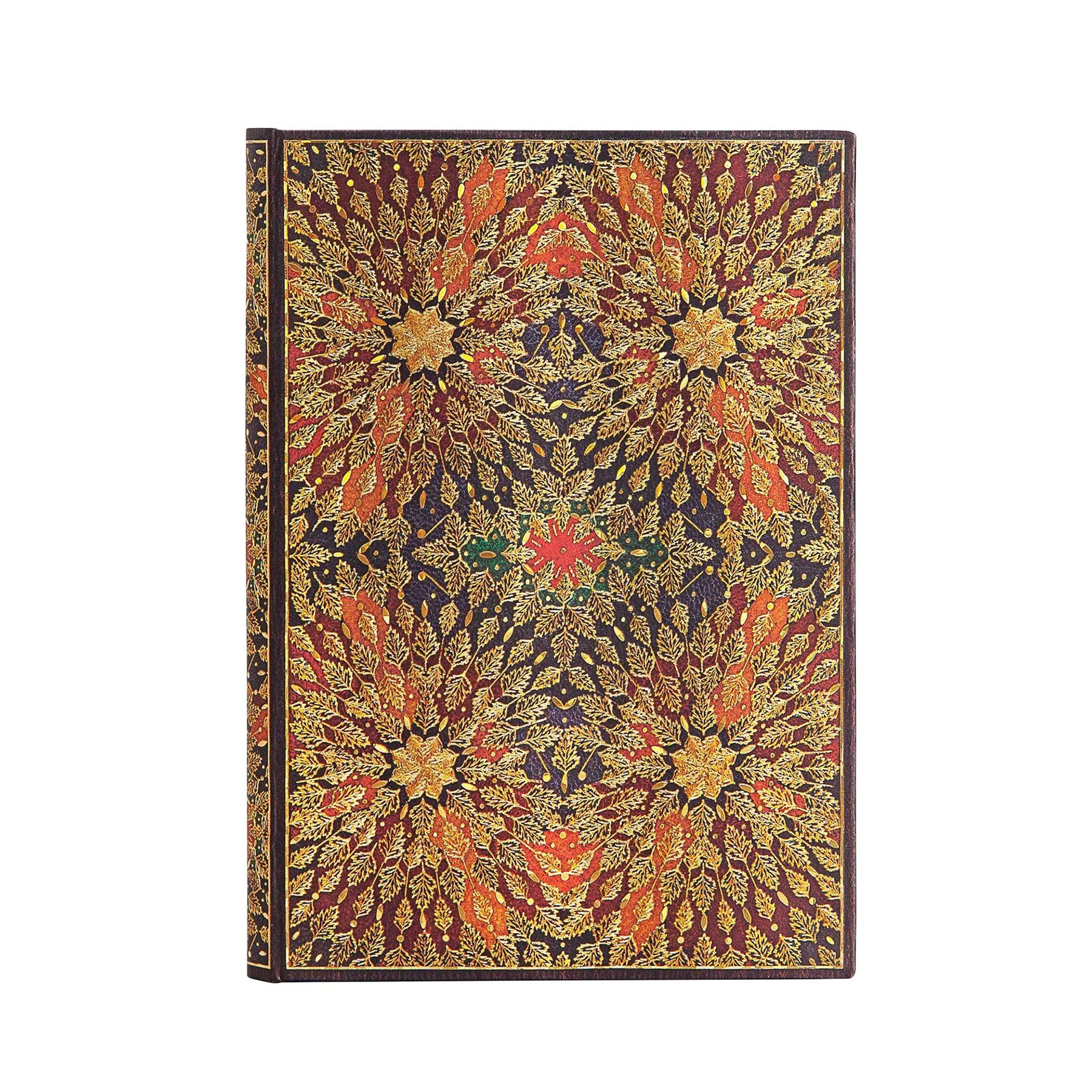 Paperblanks Тефтер Fire Flowers, Midi, твърда корица, 120 листа