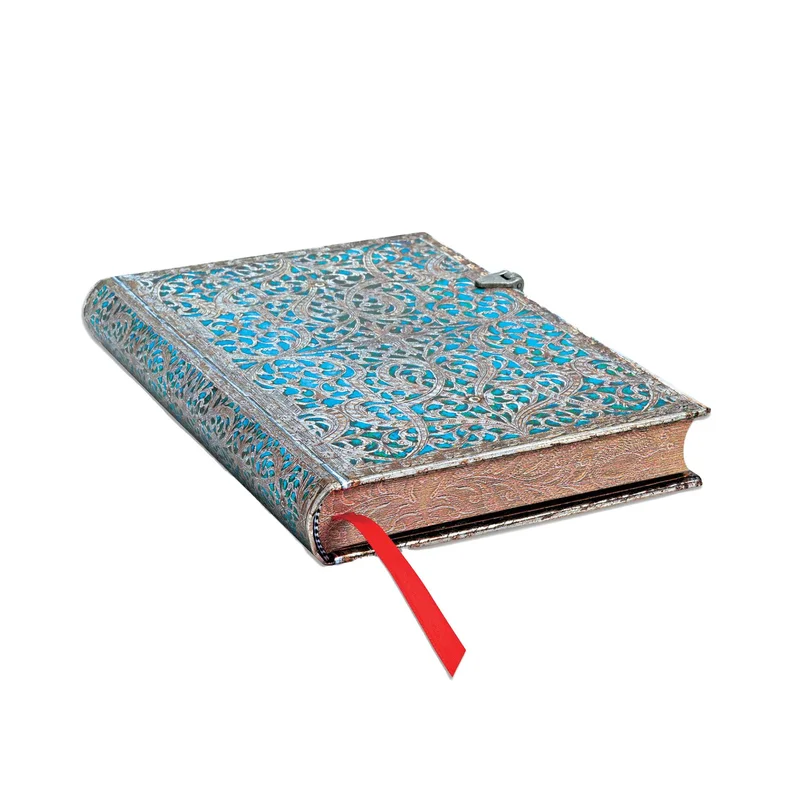 Paperblanks Тефтер Maya Blue, Midi, широки редове, твърда корица, 120 листа