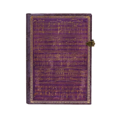 Paperblanks Тефтер Beethoven's 250th Birthday, Midi, широки редове, твърда корица, 120 листа