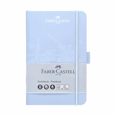 Faber-Castell Тефтер, А6, на квадратчета, небесносин