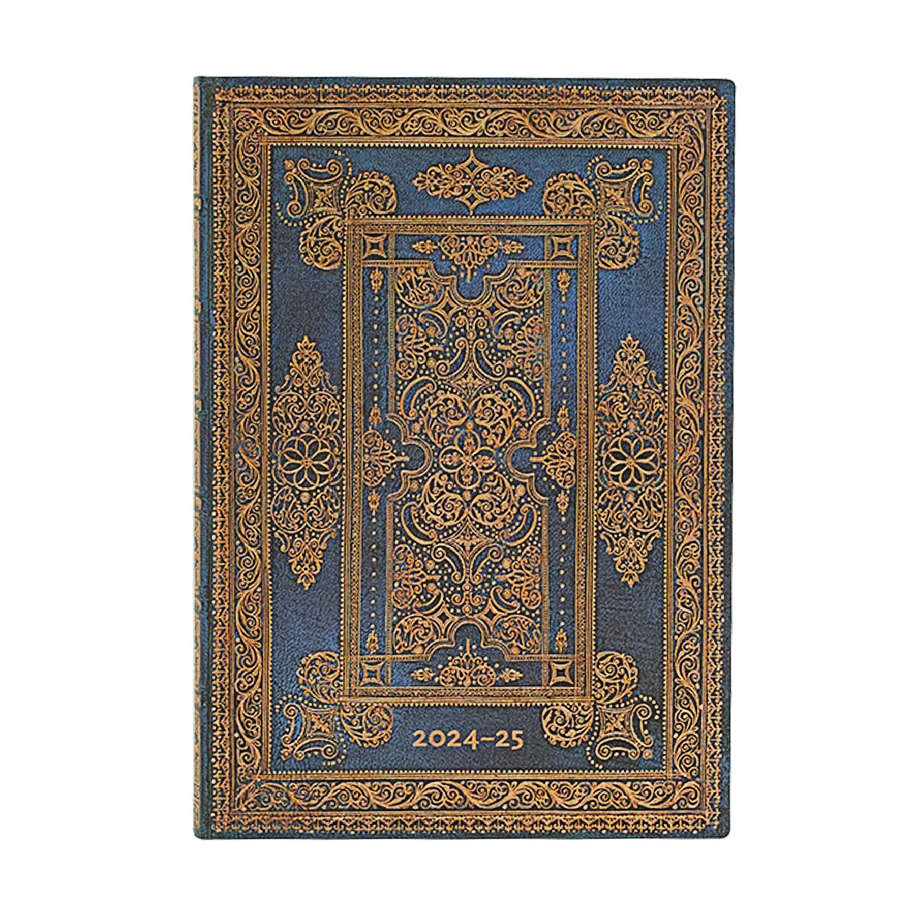 Paperblanks Планер Blue Luxe, Midi, хоризонтален, мека корица, 112 листа, за 2024-2025 година