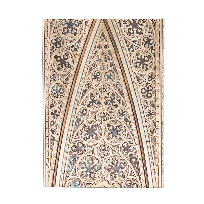 Paperblanks Планер Duomo di Milano, Midi, вертикален, твърда корица, 80 листа, за 2025 година
