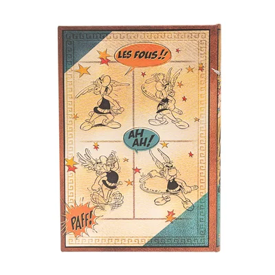 Paperblanks Планер Asterix the Gaul, Midi, Verso, твърда корица, 80 листа, за 2025 година