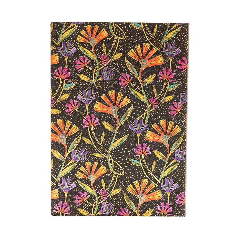 Paperblanks Планер Wild Flowers, Midi, 1 ден на страница, мека корица, 216 листа, за 2025 година