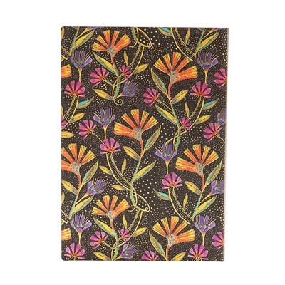 Paperblanks Планер Wild Flowers, Midi, 1 ден на страница, мека корица, 216 листа, за 2025 година