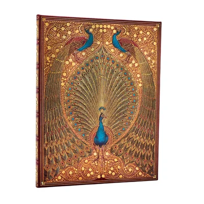 Paperblanks Тефтер Hafiz's Peacocks, Ultra, твърда корица, 72 листа