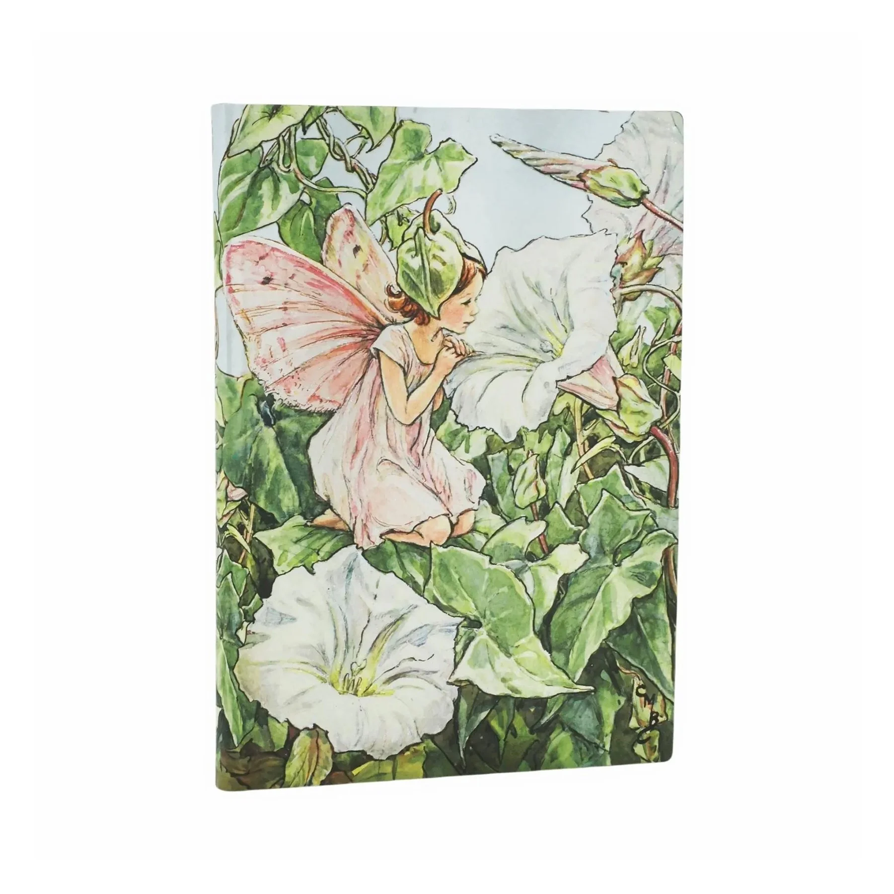 Paperblanks Тефтер Bindweed Fairy, Midi, широки редове, мека корица, 88 листа
