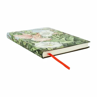 Paperblanks Тефтер Bindweed Fairy, Midi, широки редове, мека корица, 88 листа