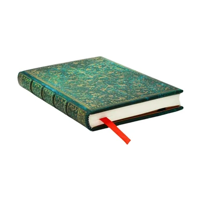 Paperblanks Тефтер Emerald Flower, Mini, нелиниран, твърда корица, 88 листа