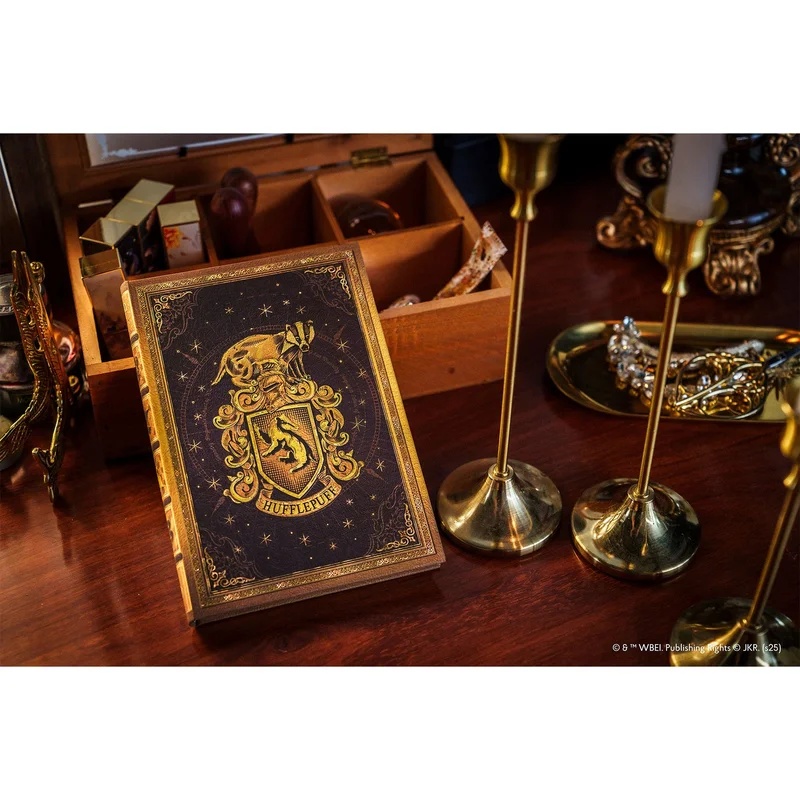 Paperblanks Тефтер Hufflepuff, Midi, широки редове, твърда корица, 72 листа