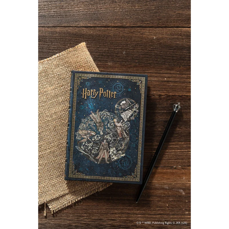 Paperblanks Тефтер Legends of Hogwarts, Midi, твърда корица, нелиниран, 72 листа