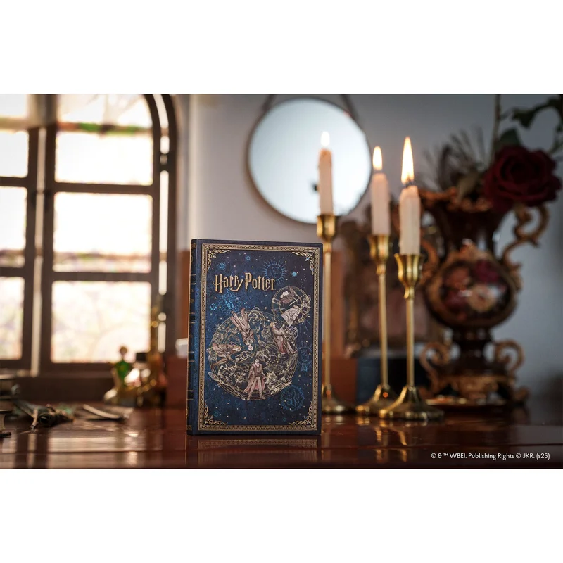 Paperblanks Тефтер Legends of Hogwarts, Midi, широки редове, твърда корица, 72 листа