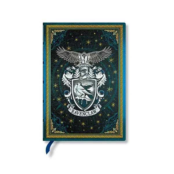 Paperblanks Тефтер Ravenclaw, Midi, широки редове, твърда корица, 72 листа