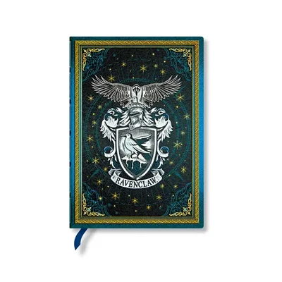 Paperblanks Тефтер Ravenclaw, Midi, широки редове, твърда корица, 72 листа