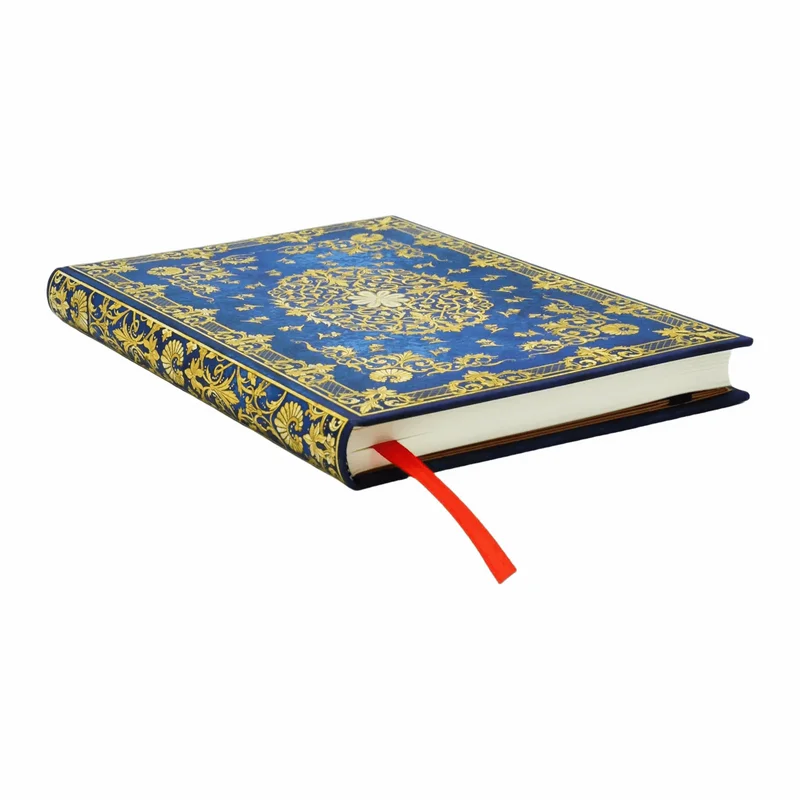 Paperblanks Тефтер Silk Sky, Midi, широки редове, твърда корица, 72 листа
