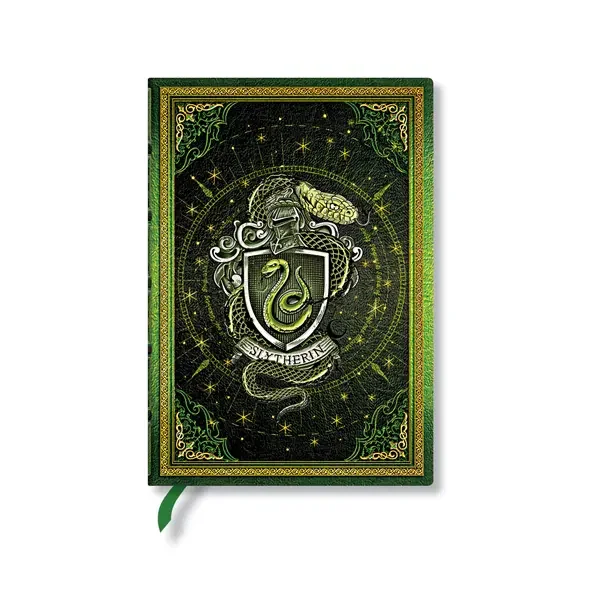Paperblanks Тефтер Slytherin, Midi, широки редове, твърда корица, 72 листа
