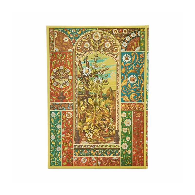 Paperblanks Тефтер Viennese Fruit, Midi, твърда корица, нелиниран, 72 листа