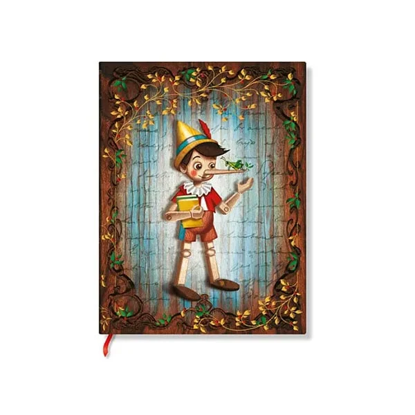 Paperblanks Тефтер Pinocchio, Mini, твърда корица, 88 листа