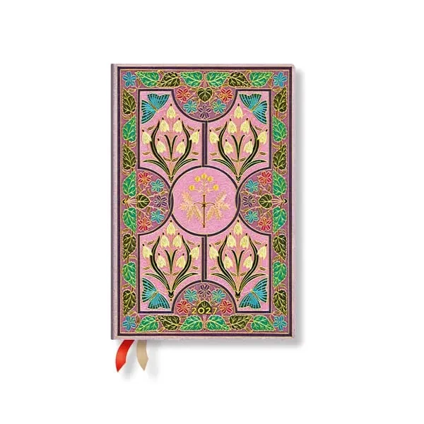Paperblanks Планер Mimosa, Mini, хоризонтален, мека корица, 88 листа, за 2027 година