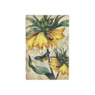 Paperblanks Тефтер Golden Fritillaria, Midi, мека корица, широки редове, 104 листа