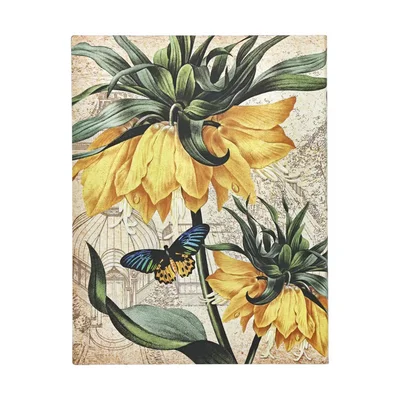 Paperblanks Тефтер Golden Fritillaria, Ultra, мека корица, широки редове, 88 листа