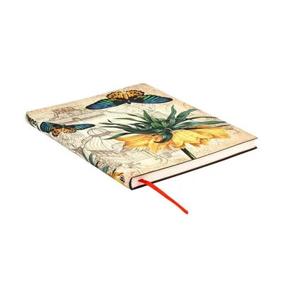 Paperblanks Тефтер Golden Fritillaria, Ultra, мека корица, широки редове, 88 листа
