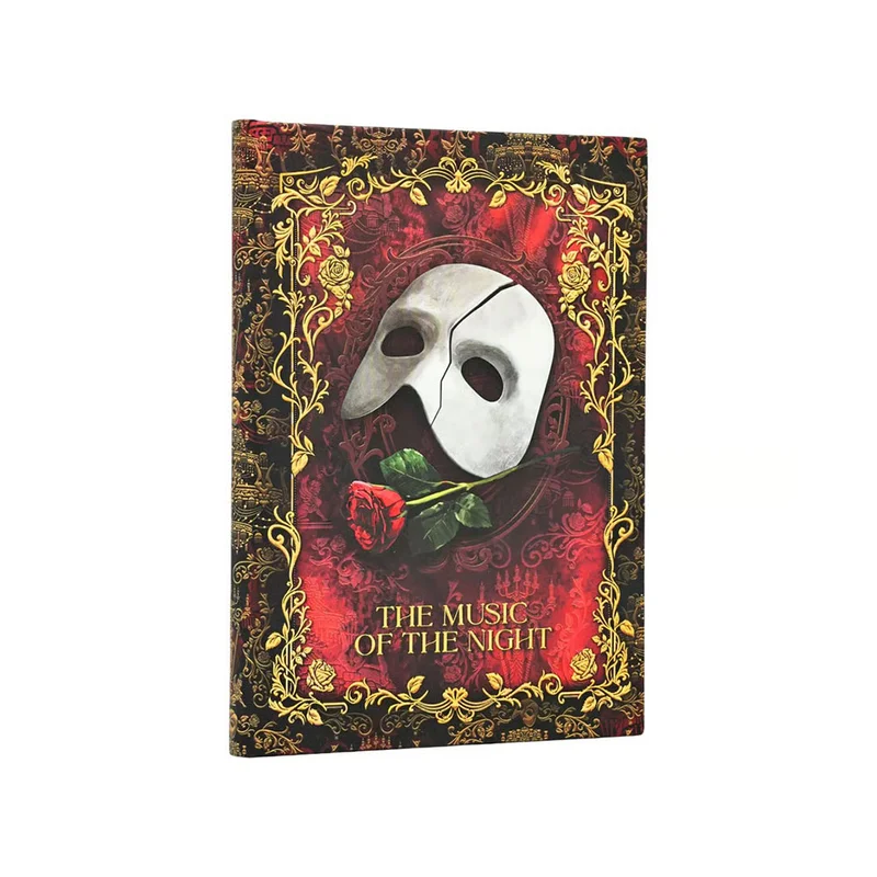 Paperblanks Тефтер Masked Melody, Midi, твърда корица, 72 листа