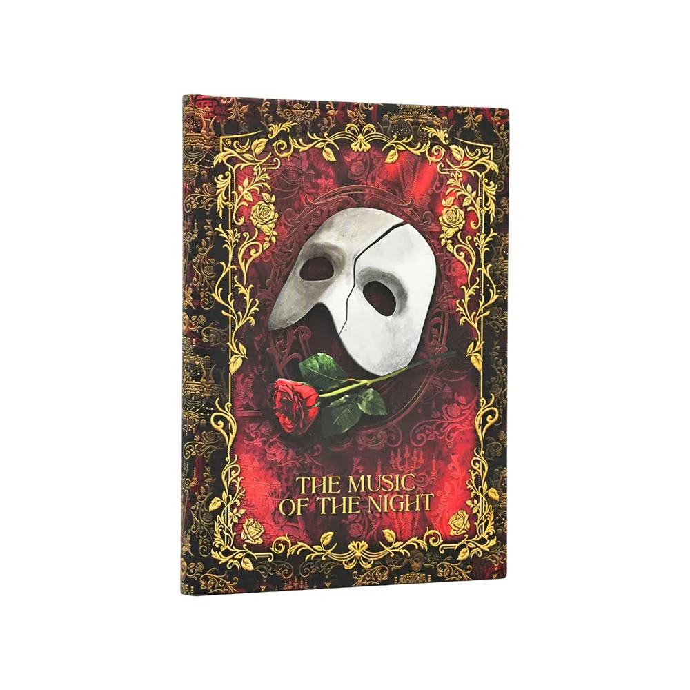 Paperblanks Тефтер Masked Melody, Midi, твърда корица, широки редове, 72 листа