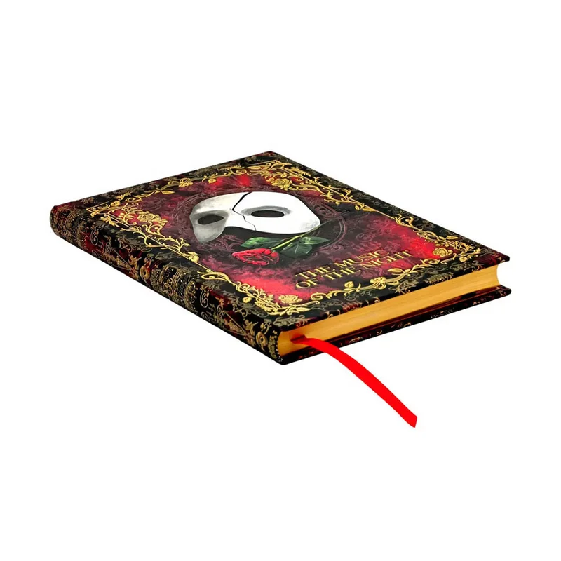 Paperblanks Тефтер Masked Melody, Midi, твърда корица, широки редове, 72 листа