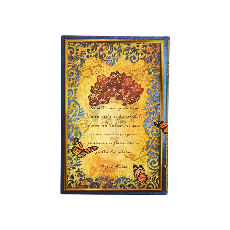 Paperblanks Тефтер Viva Frida, Mini, твърда корица, широки редове, 88 листа